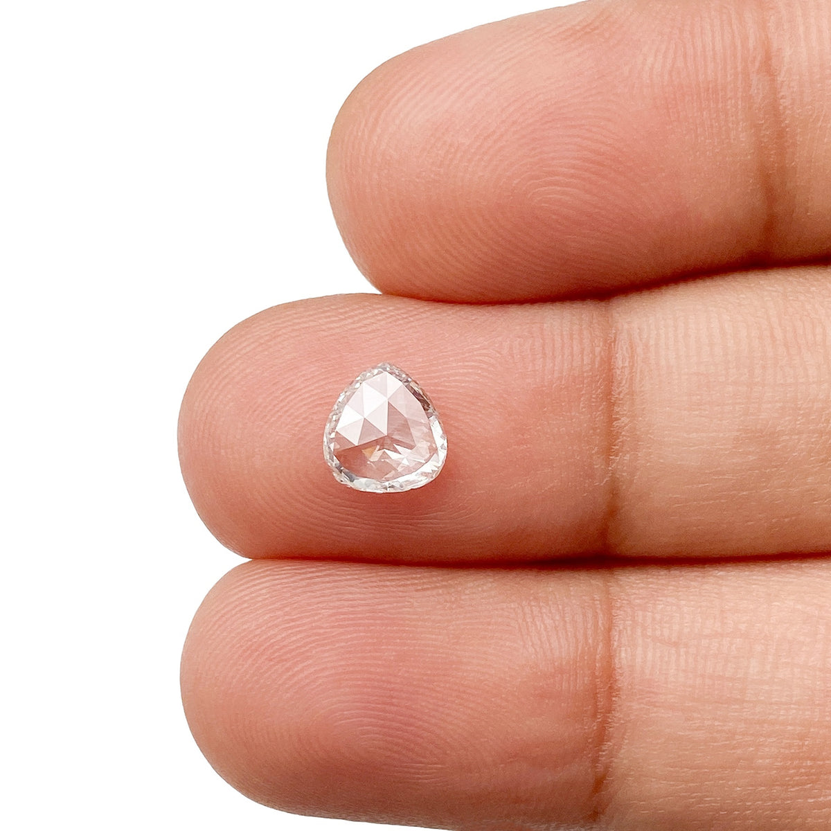 0.59ct | F/SI1 Pear Shape Rose Cut Diamond