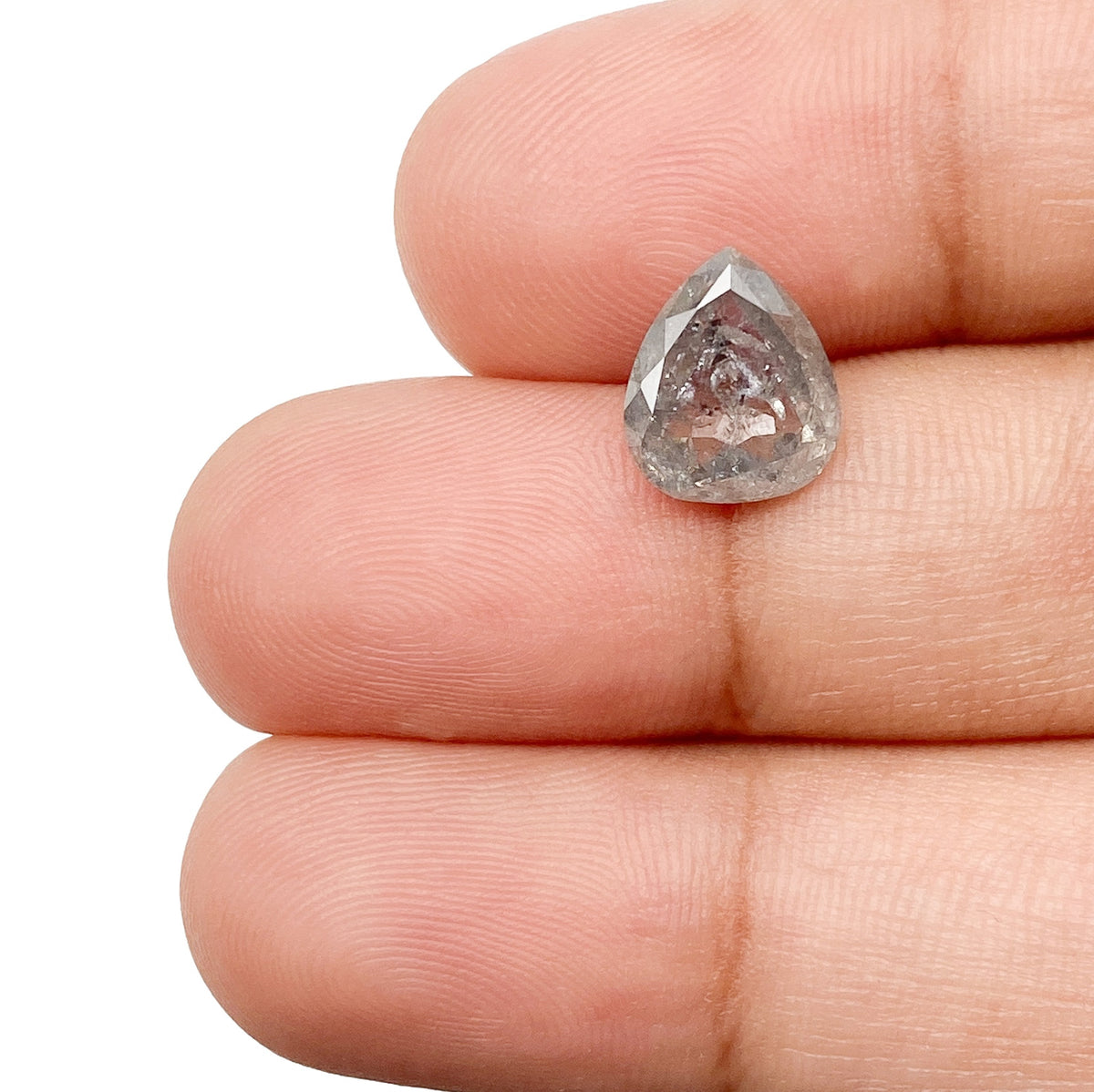 2.30ct | Rustic Pear Shape Brilliant Cut Diamond - Modern Rustic Diamond