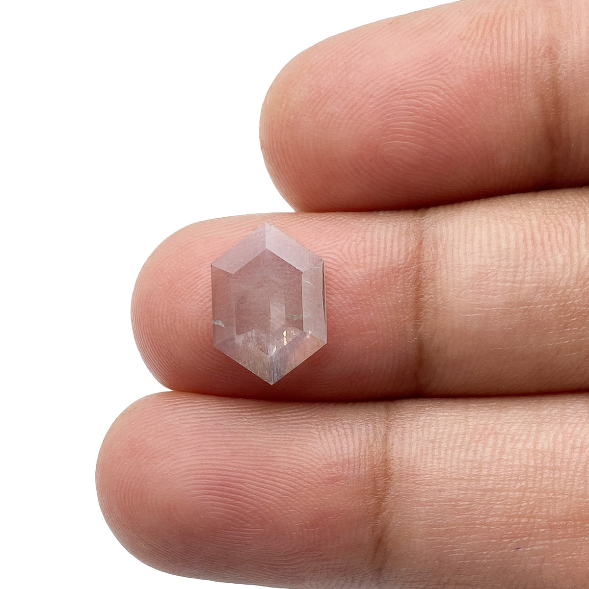 1.36ct | Rustic Hexagon Shape Rose Cut Diamond - Modern Rustic Diamond