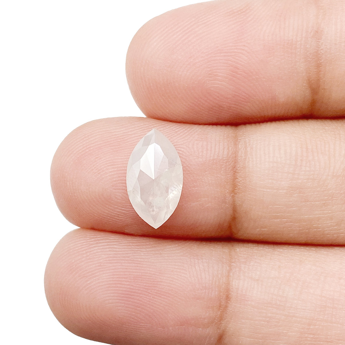 2.32ct | Rustic Marquise Shape Rose Cut Diamond - Modern Rustic Diamond