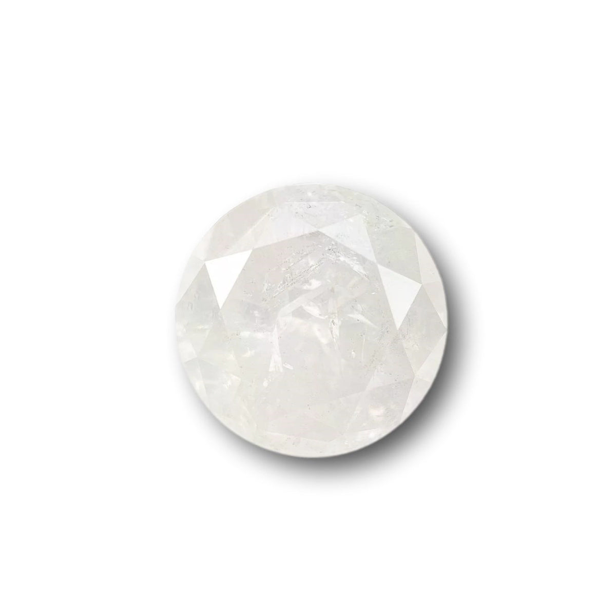 2.32ct | Salt & Pepper Round Shape Brilliant Cut Diamond - Modern Rustic Diamond