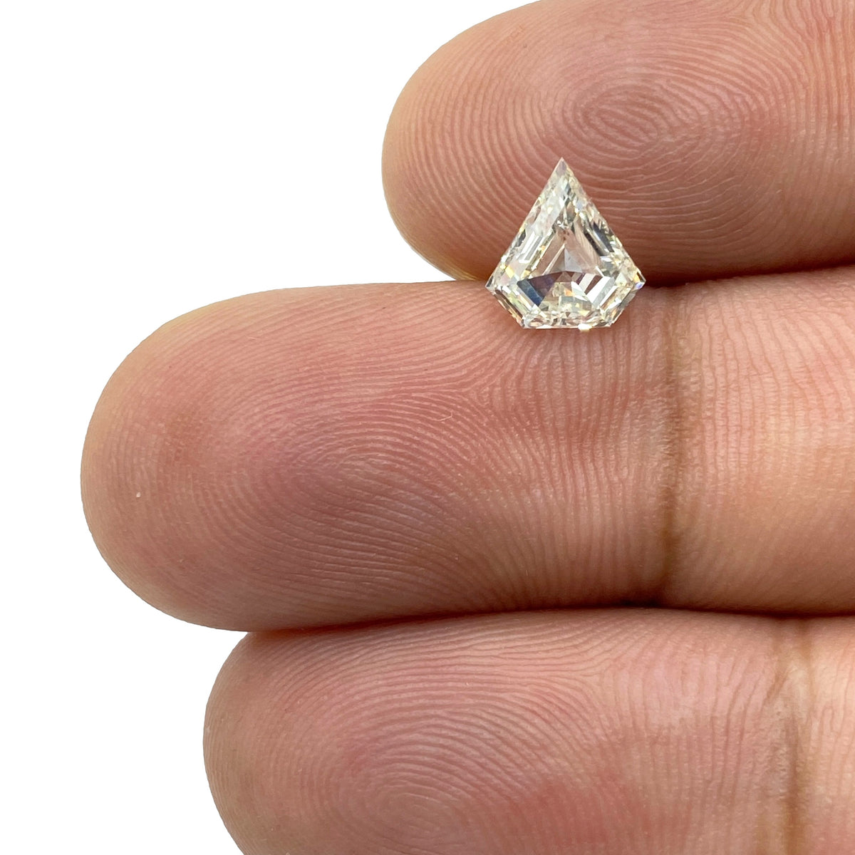 1.02ct | G-H/VS-SI Shield Shape Step Cut Diamond - Modern Rustic Diamond