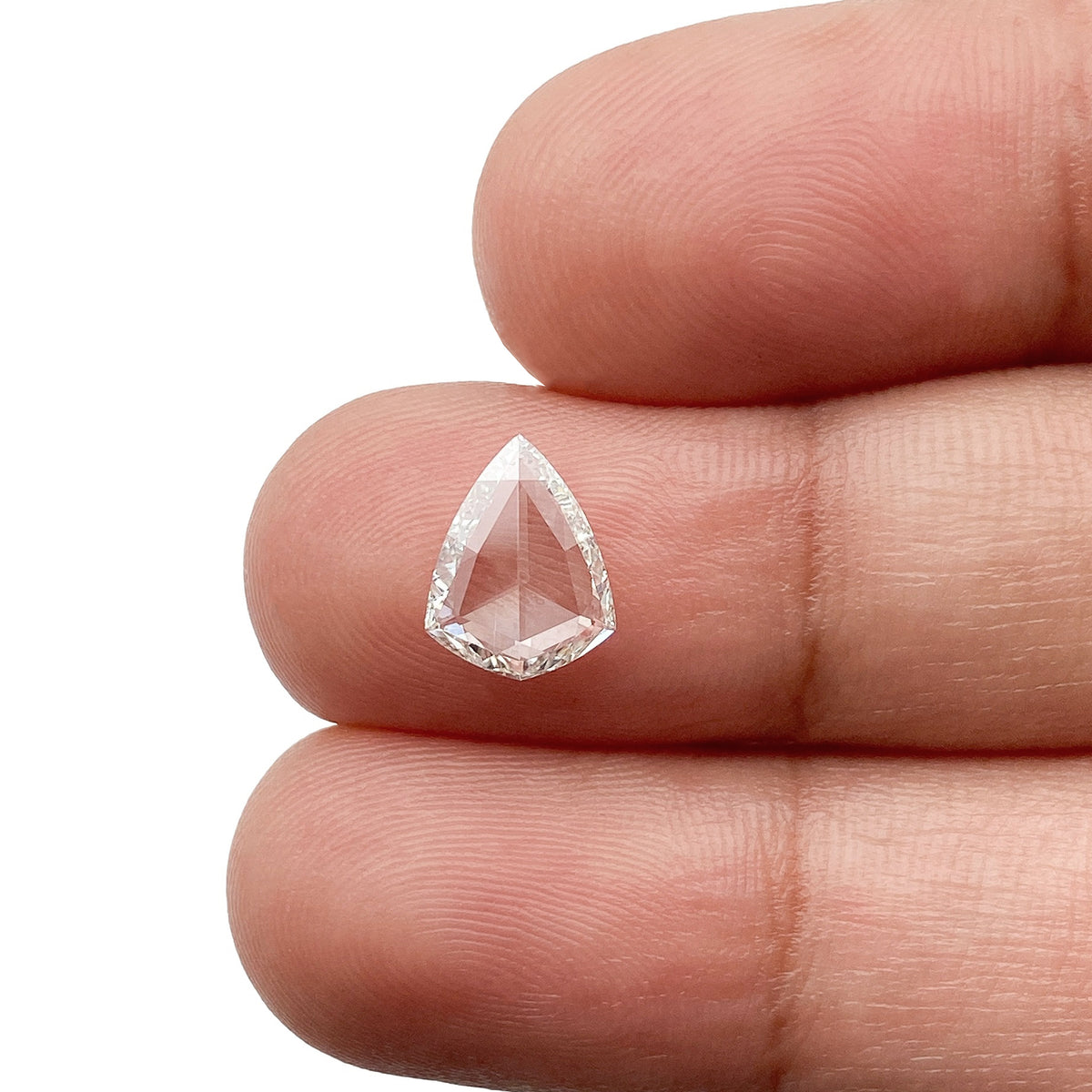0.75ct | F-G/VS Kite Shape Rose Cut Diamond - Modern Rustic Diamond