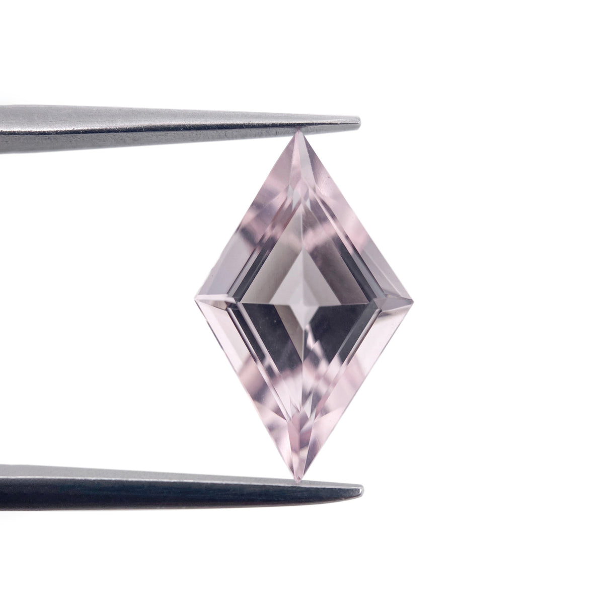 2.34ct |  Lozenge Shape Step Cut Morganite - Modern Rustic Diamond