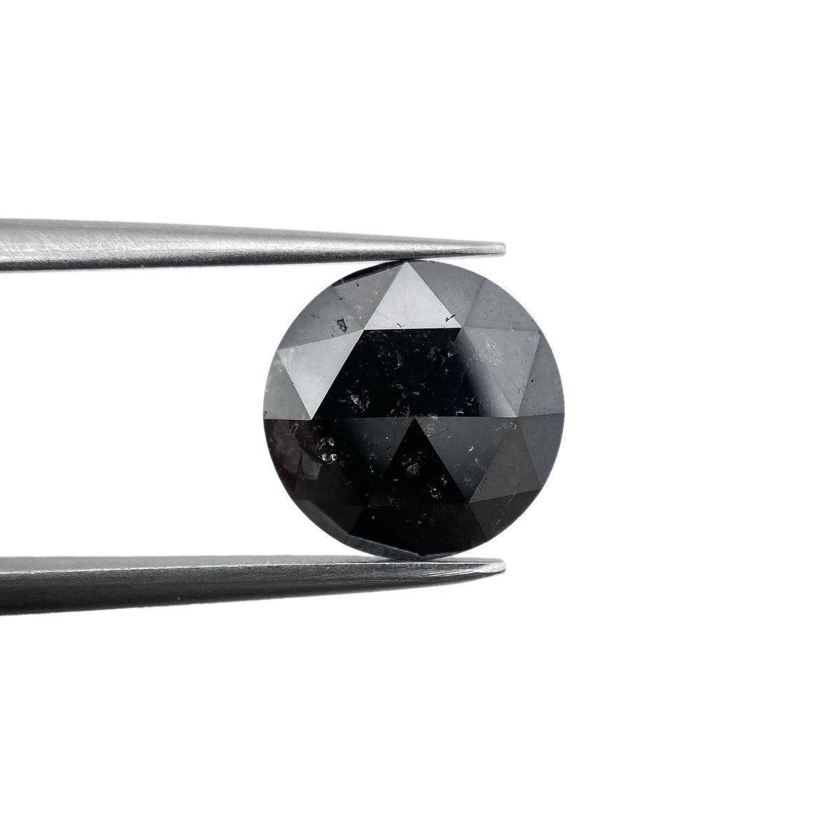 2.35ct | Black/ Round Shape Rose Cut Diamond-Modern Rustic Diamond
