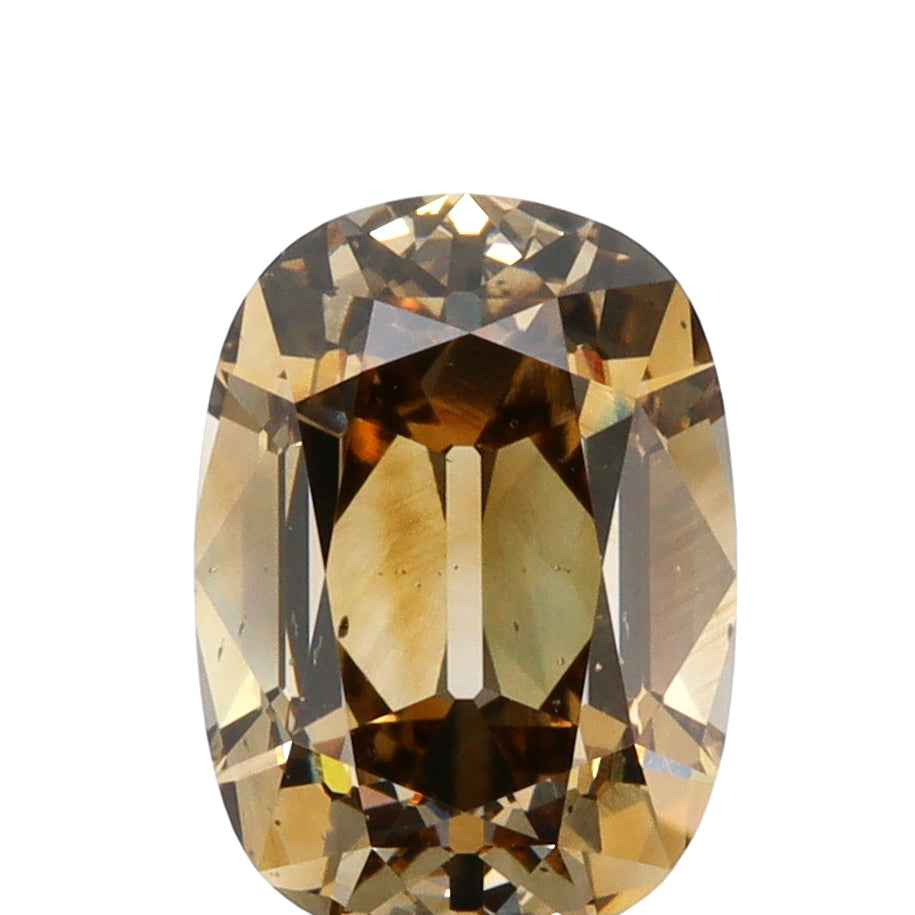 2.38ct | Cognac SI1 Cushion Shape Old Mine Cut Diamond (GIA) - Modern Rustic Diamond