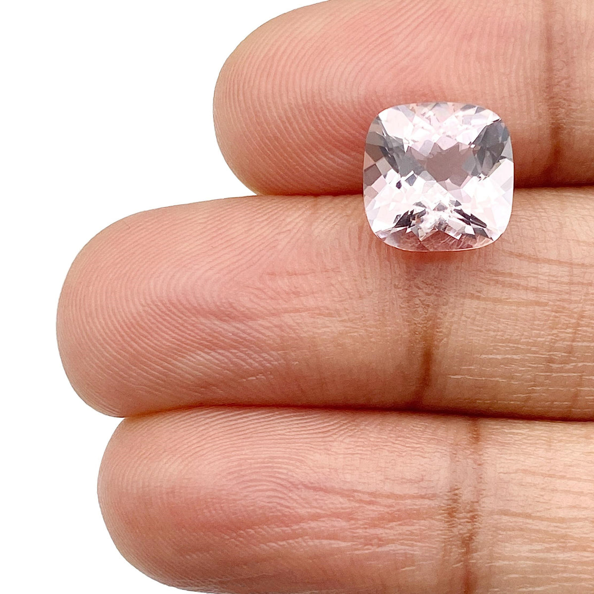 2.41ct |  Cushion Shape  Morganite - Modern Rustic Diamond