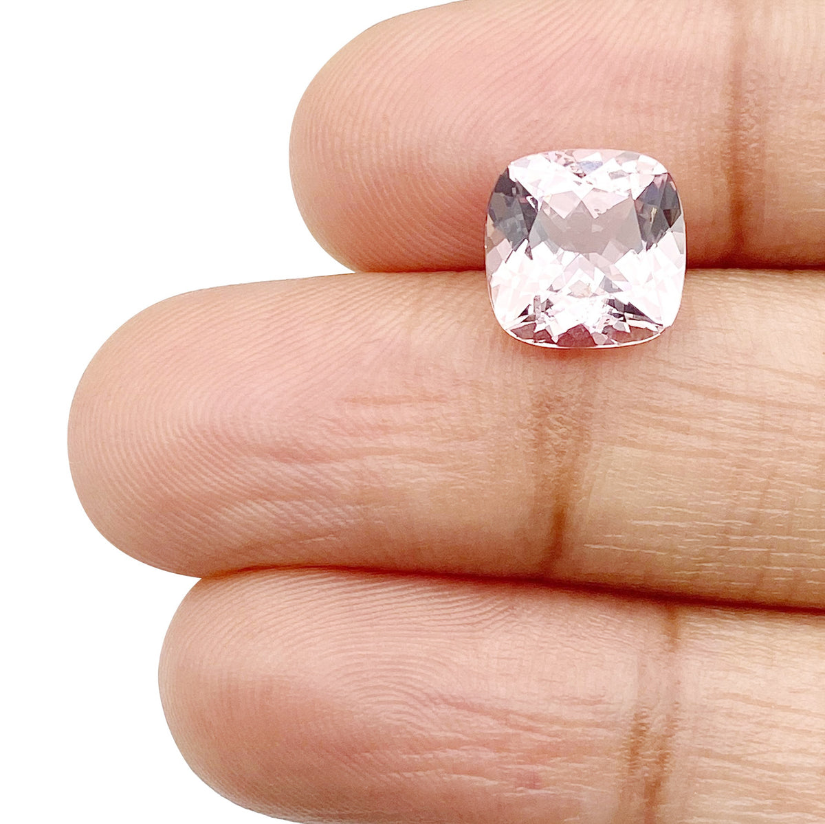 2.42ct |  Cushion Shape  Morganite - Modern Rustic Diamond