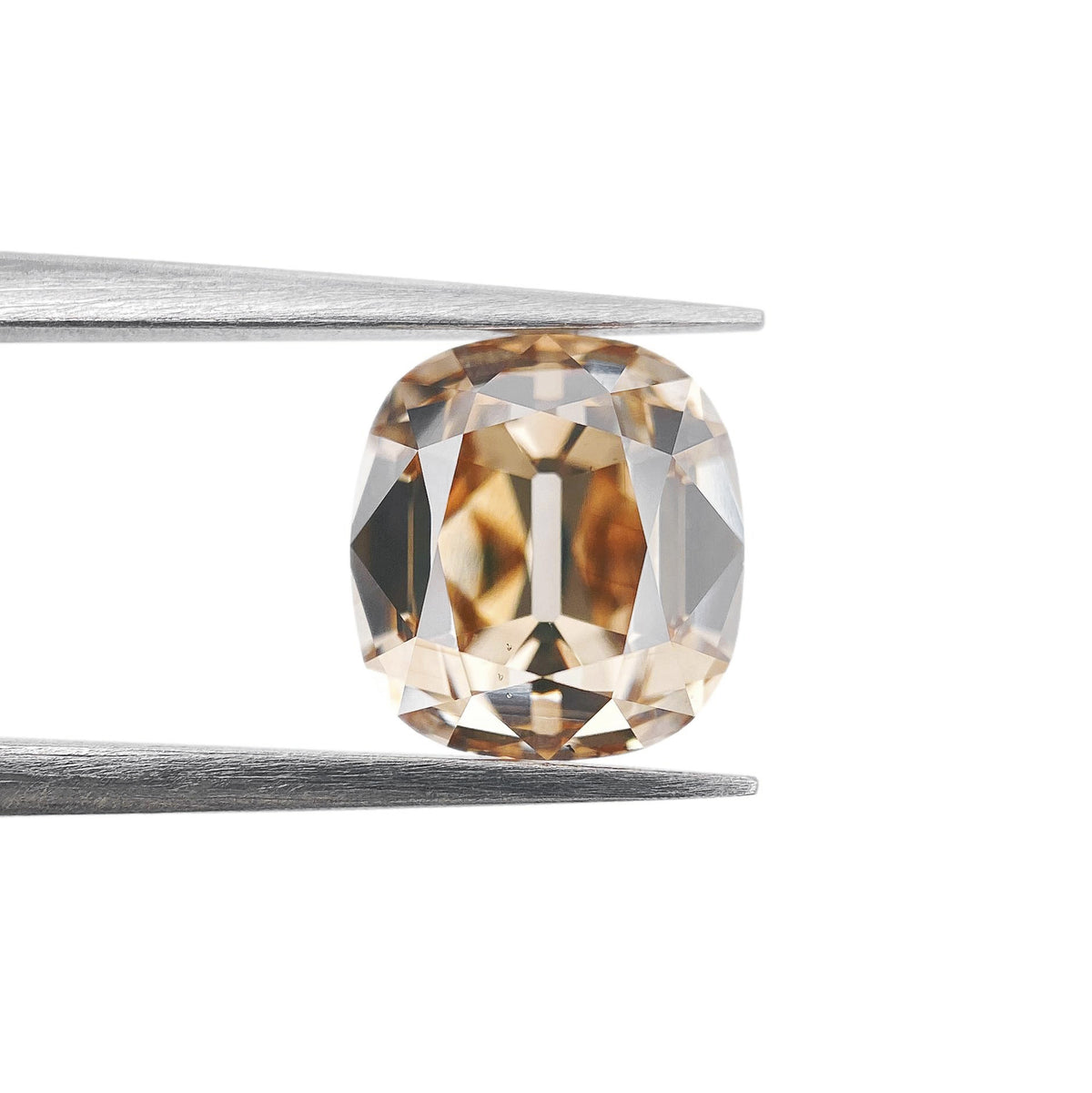 2.43ct | Fancy Light Brown SI1 Cushion Shape Old Mine Cut Diamond (GIA) - Modern Rustic Diamond