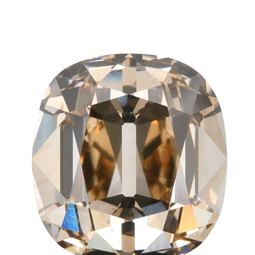 2.43ct | Fancy Light Brown SI1 Cushion Shape Old Mine Cut Diamond (GIA) - Modern Rustic Diamond