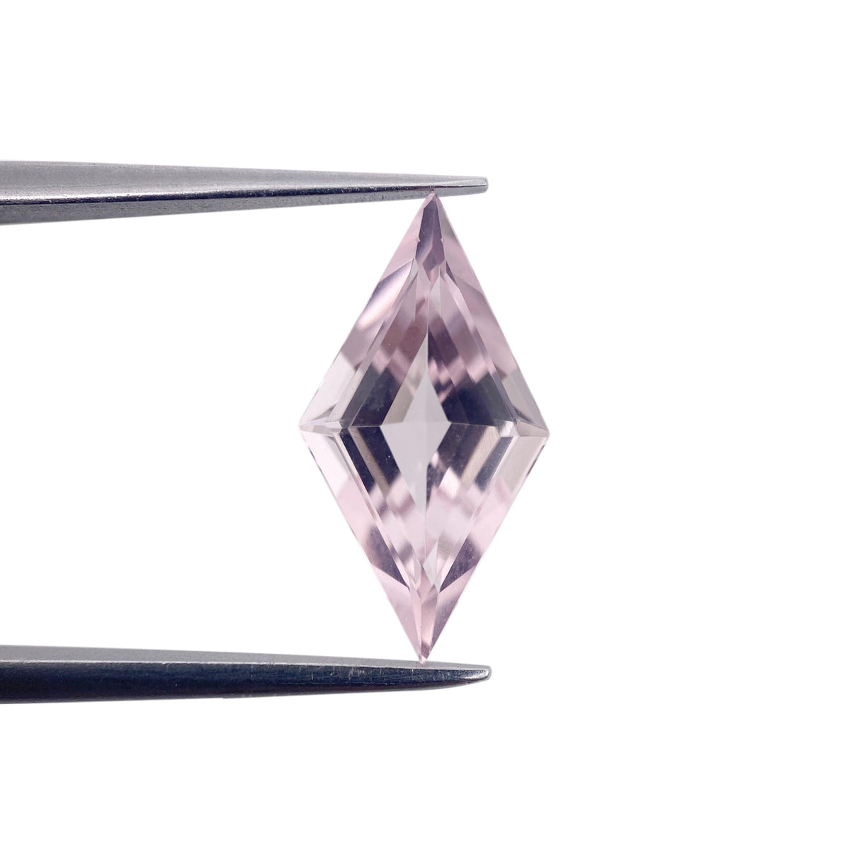 2.43ct |  Lozenge Shape Step Cut Morganite - Modern Rustic Diamond