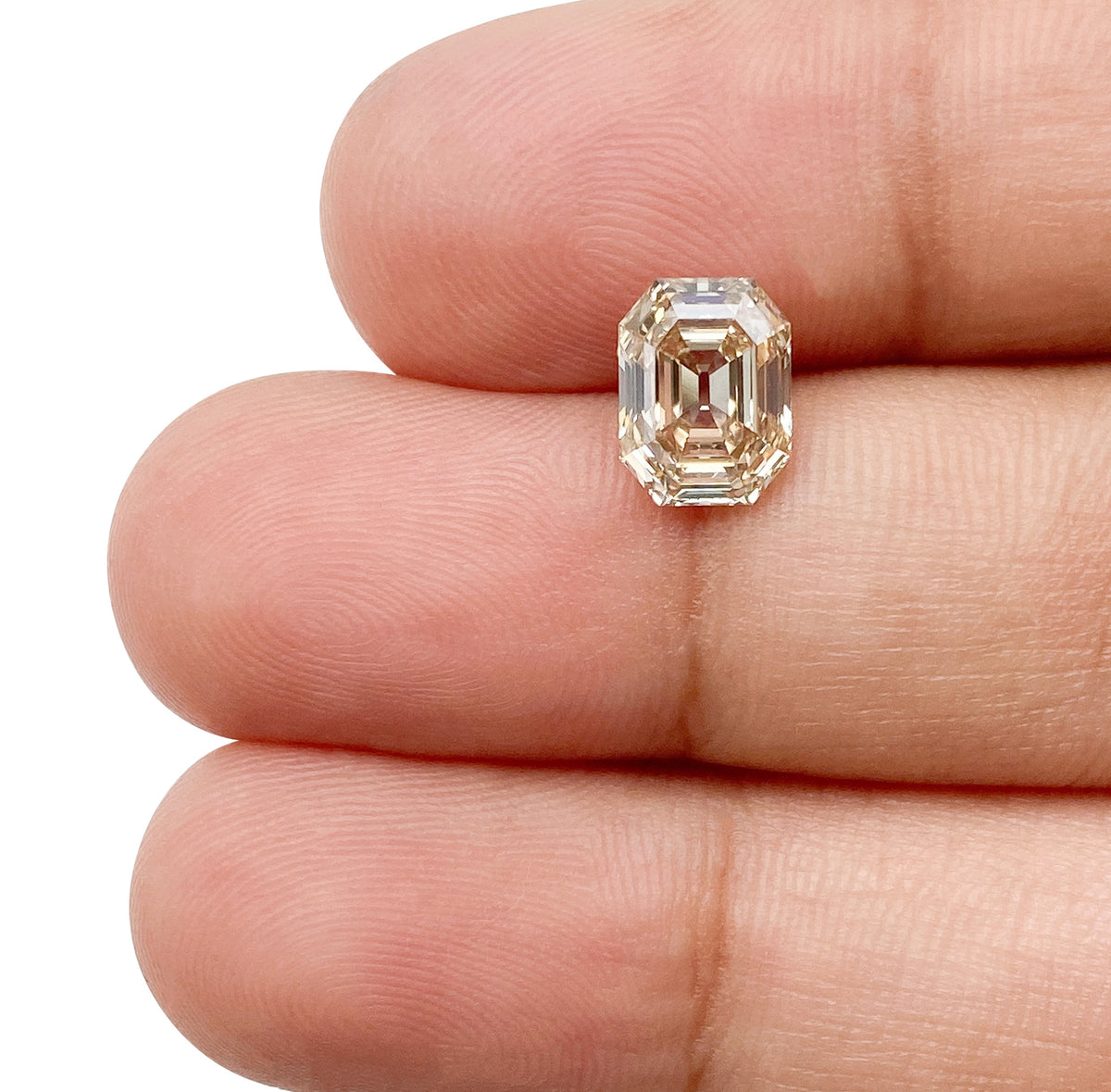 1.53ct | Champagne VS1 Octagonal Shape Step Cut Diamond (GIA) - Modern Rustic Diamond