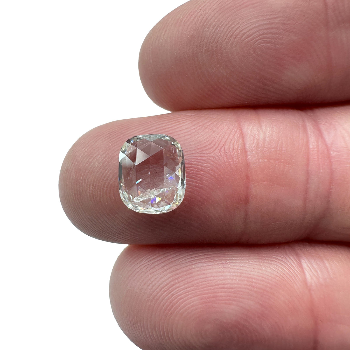 2.02ct | G-H/SI Cushion Shape Rose Cut Diamond - Modern Rustic Diamond