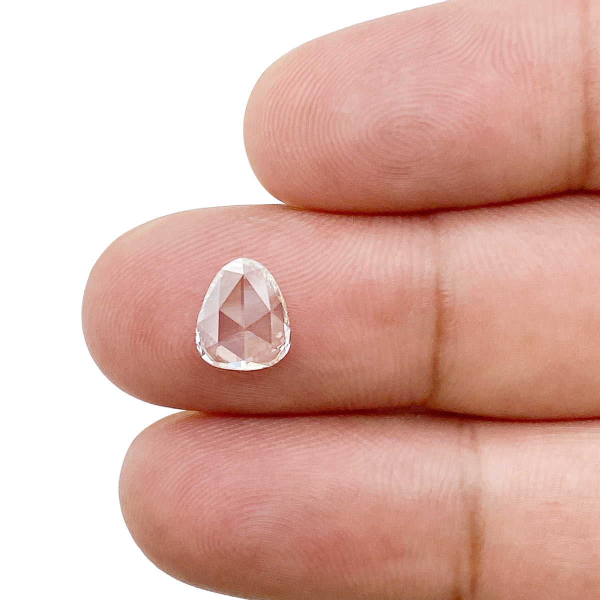 1.02ct | K/VS2 Pear Shape Rose Cut Diamond (GIA) - Modern Rustic Diamond