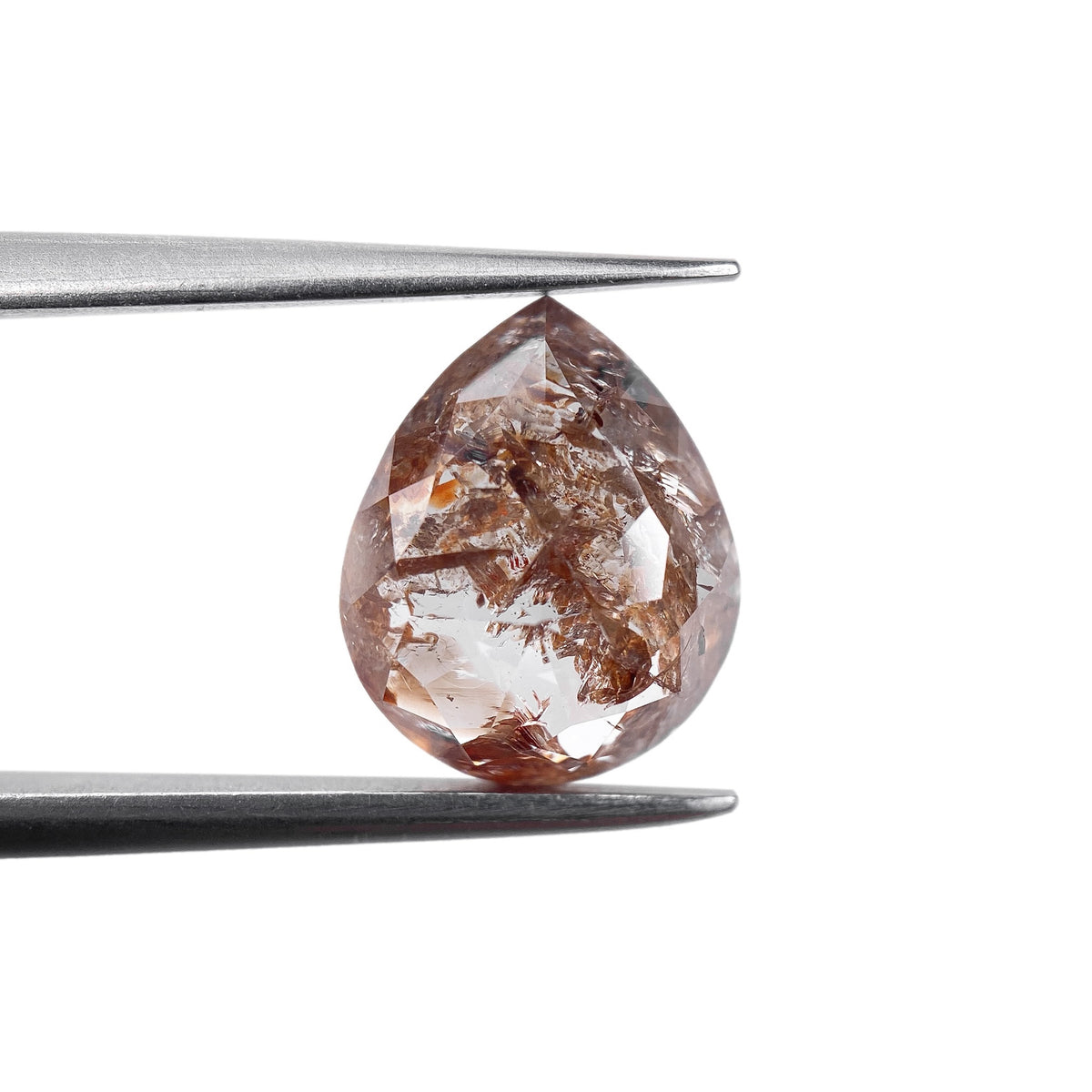 2.44ct | Rustic Pear Shape Rose Cut Diamond - Modern Rustic Diamond