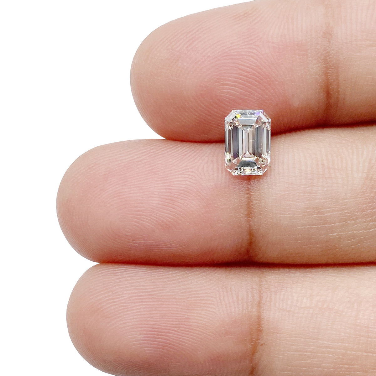 1.00ct | L/SI2 Emerald Shape Step Cut Diamond (GIA) - Modern Rustic Diamond