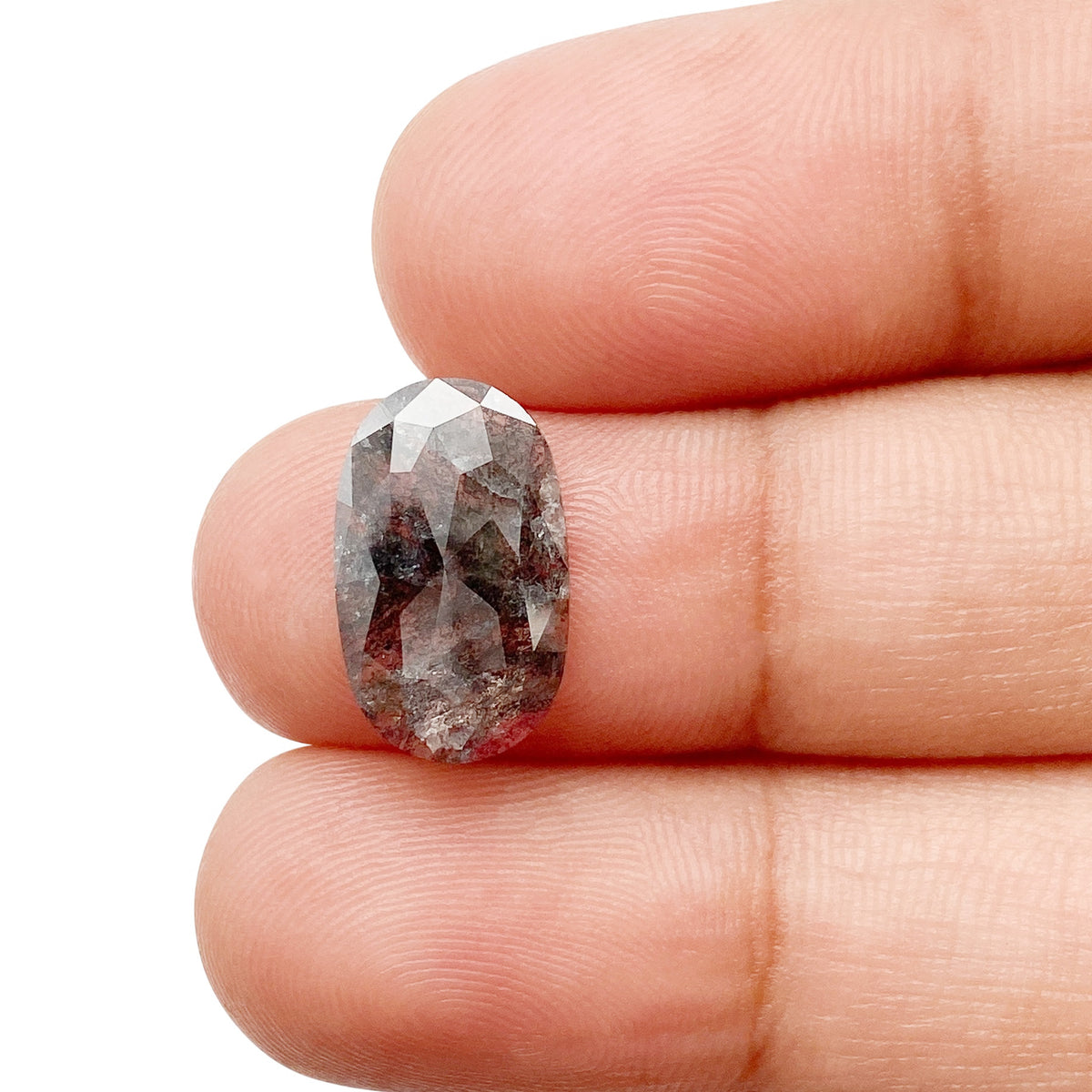 2.45ct | Rustic Oval Shape Rose Cut Diamond - Modern Rustic Diamond