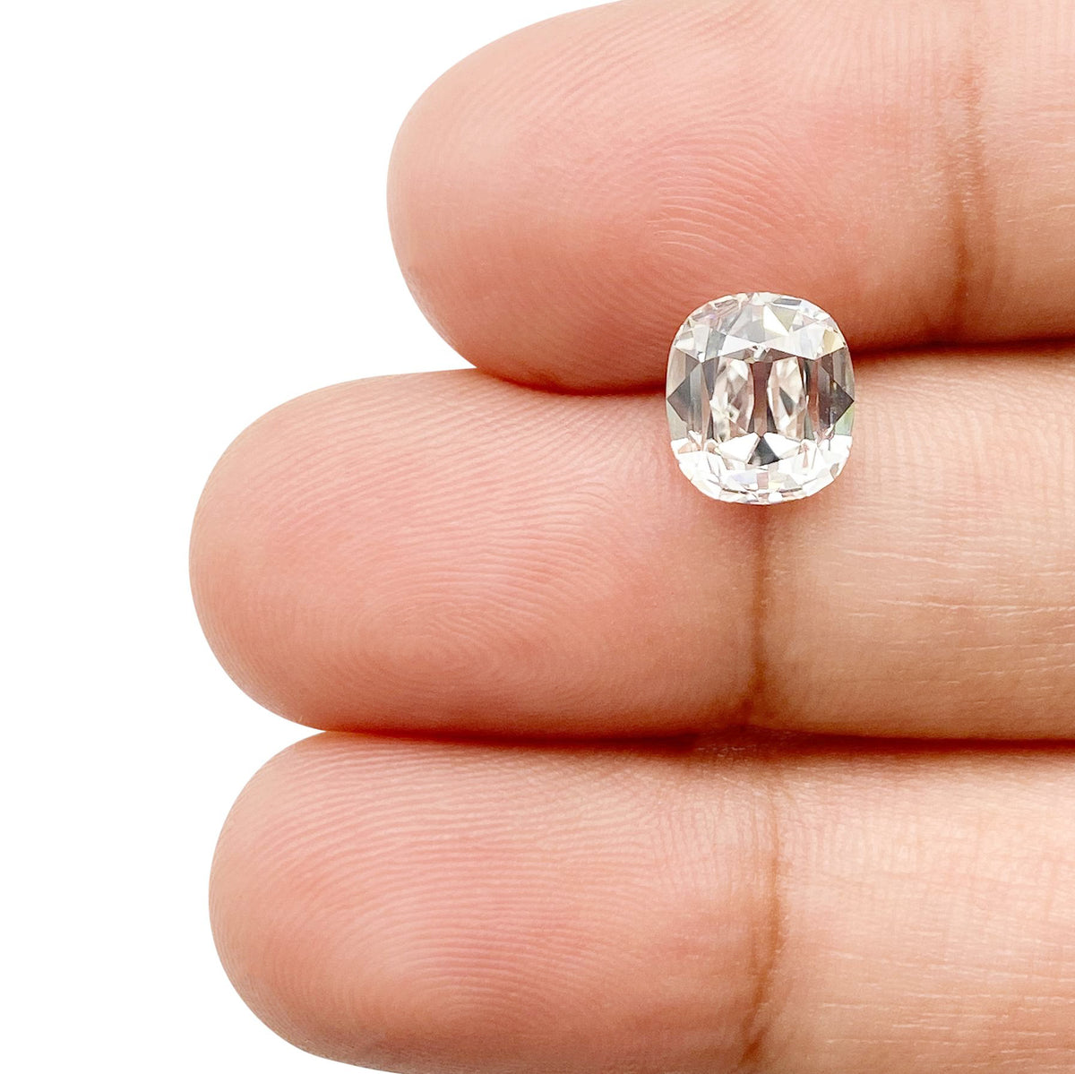 2.02ct | H/VVS2 Cushion Shape Old Mine Cut Diamond (GIA) - Modern Rustic Diamond