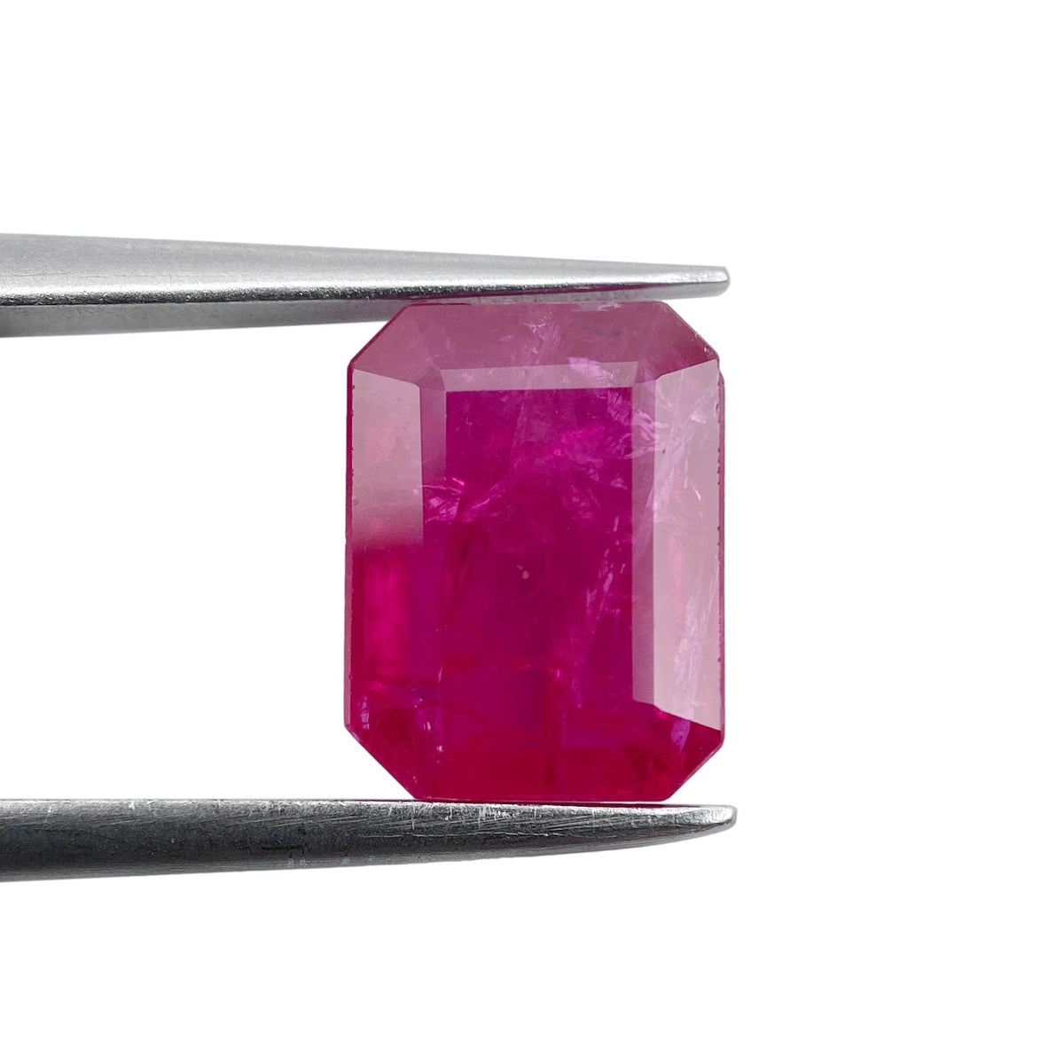 2.47ct | Red/ Emerald Shape Step Cut Diamond - Modern Rustic Diamond