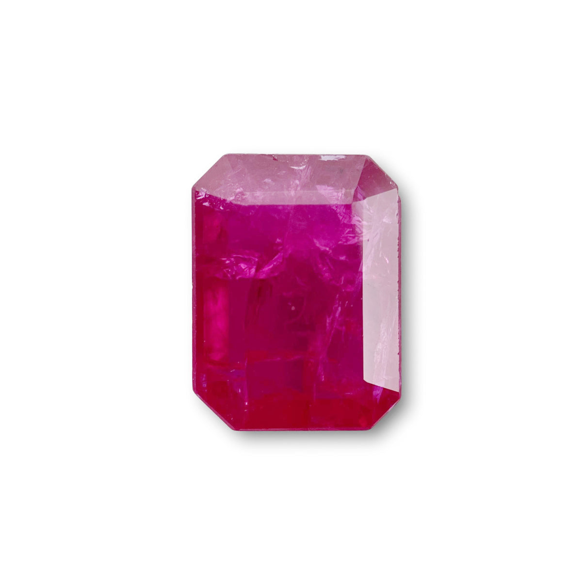 2.47ct | Red/ Emerald Shape Step Cut Diamond - Modern Rustic Diamond