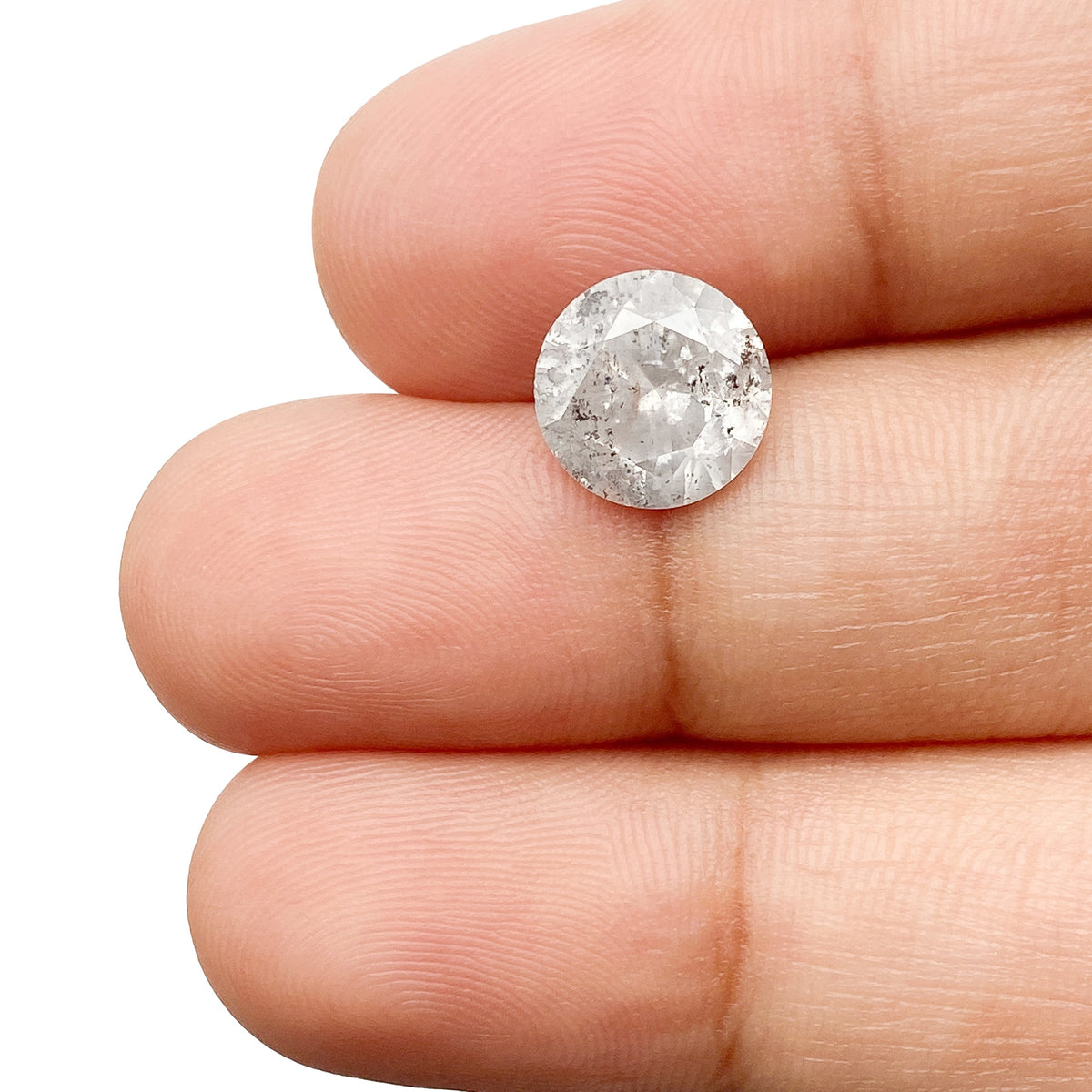 2.47ct | Rustic  Round Shape Brilliant Cut Diamond - Modern Rustic Diamond