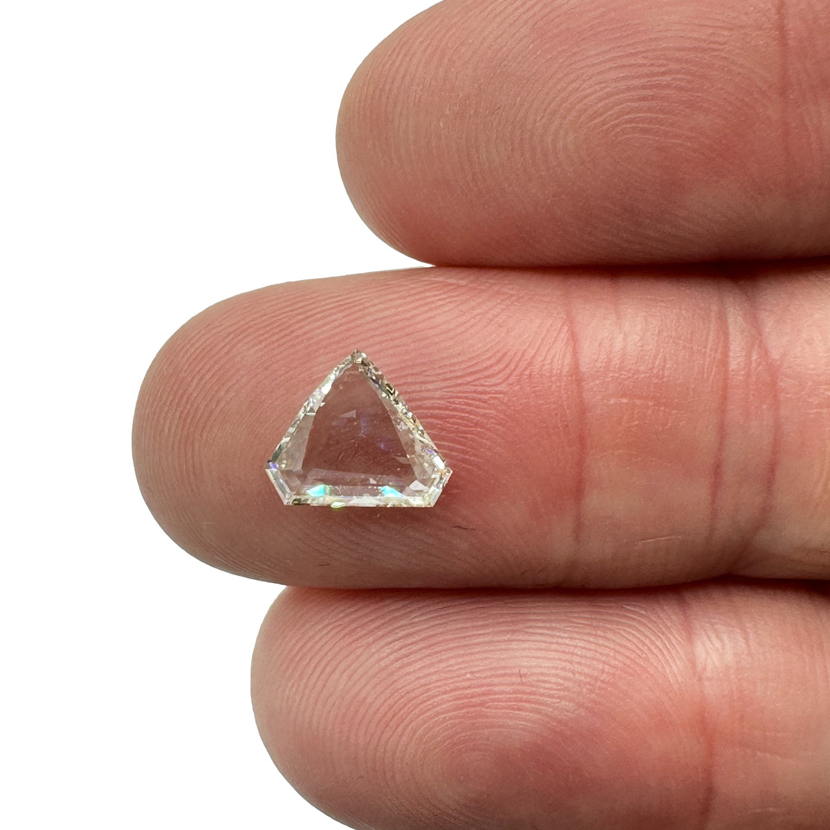 1.00ct | L/SI1 Shield Shape Rose Cut Diamond (GIA) - Modern Rustic Diamond