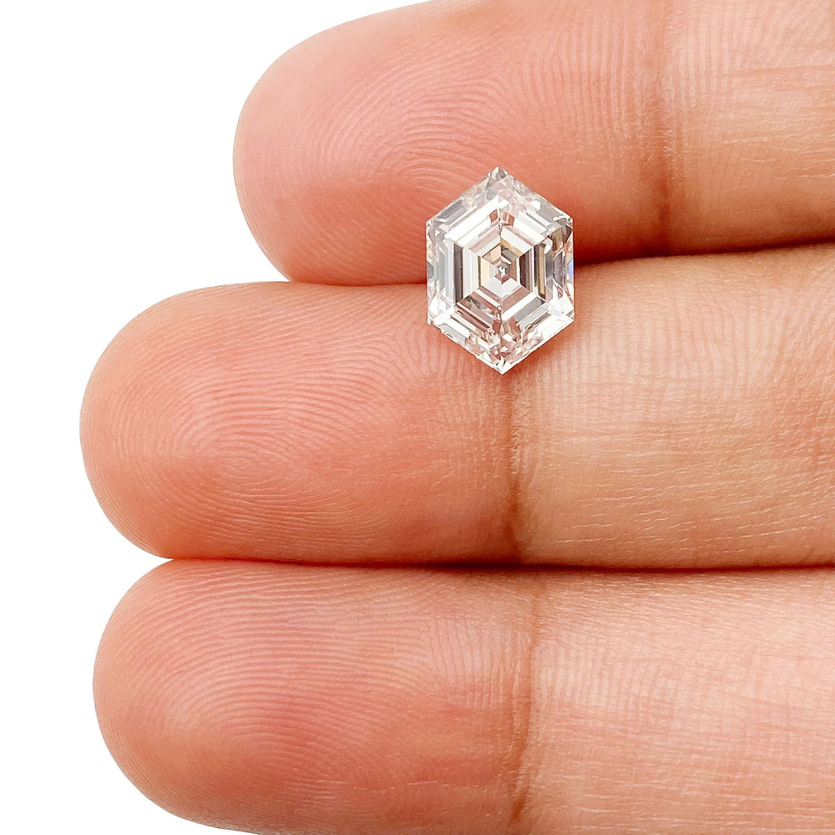 2.05ct | L/VVS2 Hexagon Shape Step Cut Diamond (GIA) - Modern Rustic Diamond