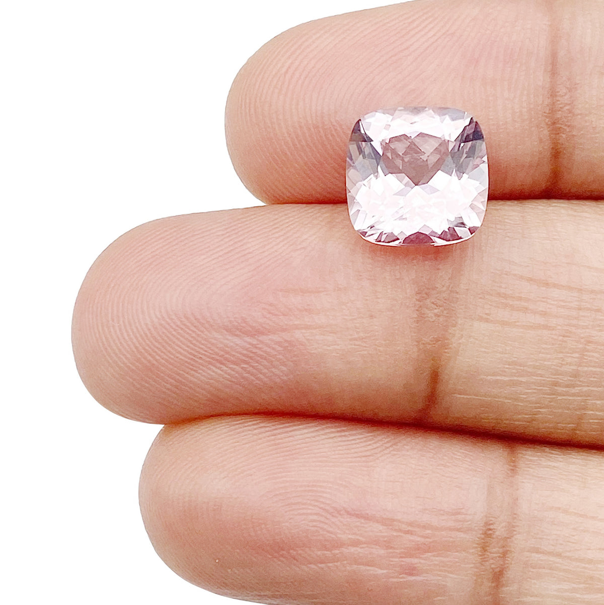 2.49ct |  Cushion Shape  Morganite - Modern Rustic Diamond