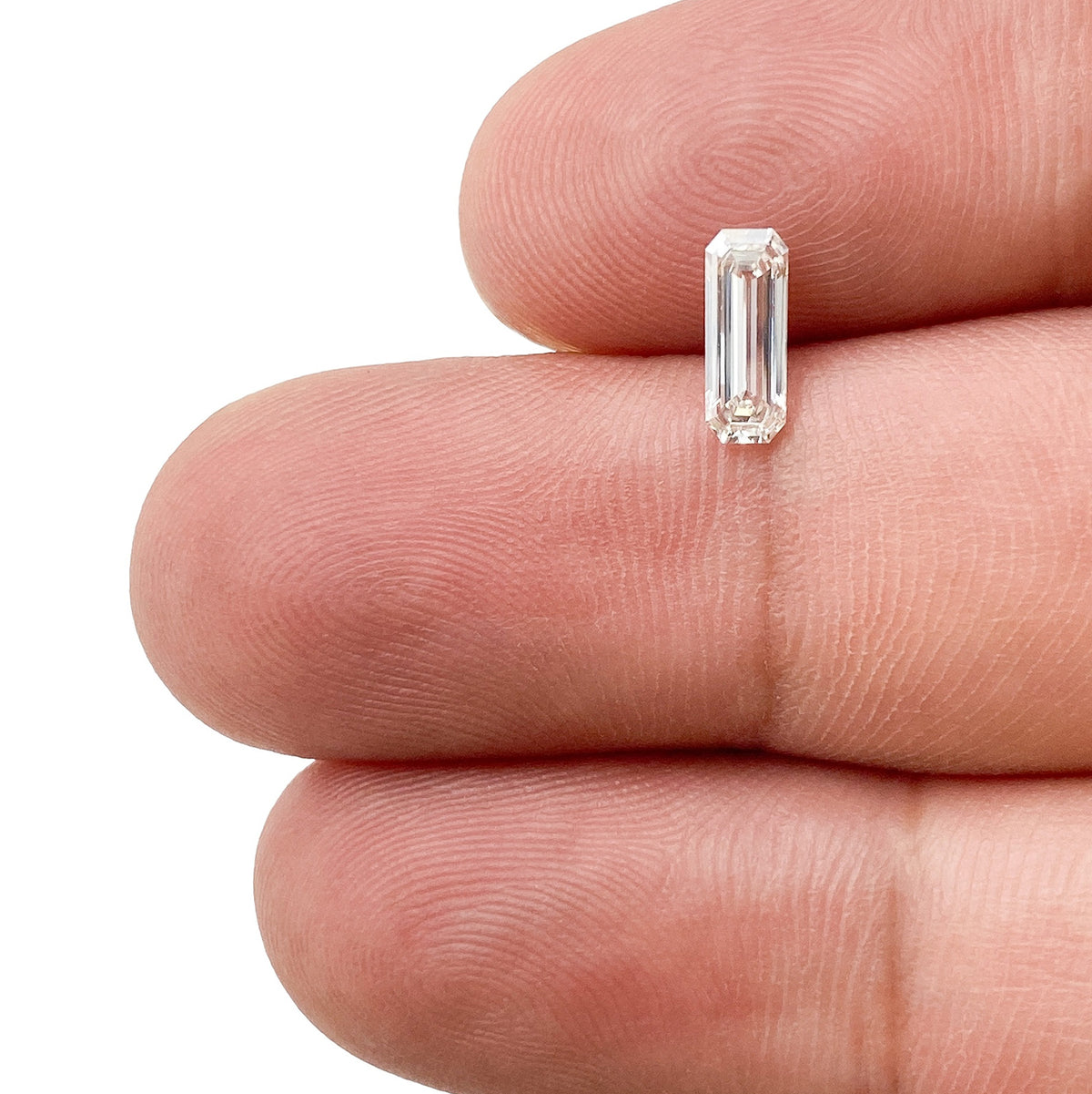 0.49ct | G-H/VVS Emerald Shape Step Cut Diamond - Modern Rustic Diamond