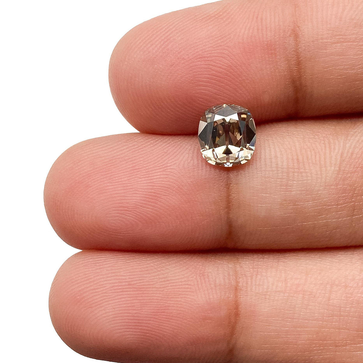 1.51ct | Cognac VS2 Cushion Shape Old Mine Cut Diamond (GIA) - Modern Rustic Diamond