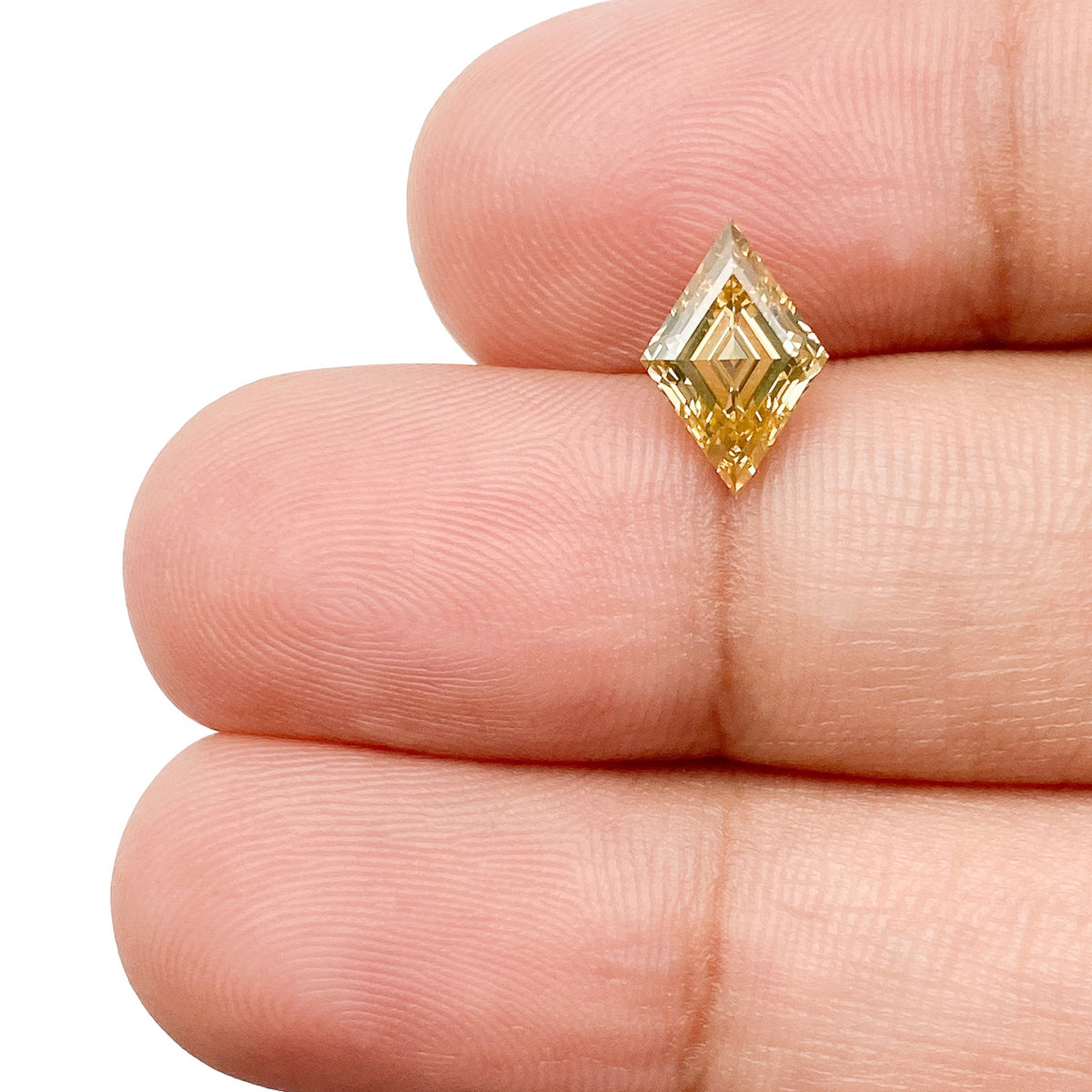 1.05ct | Yellow VS1 Lozenge Shape Step Cut Diamond (GIA) - Modern Rustic Diamond
