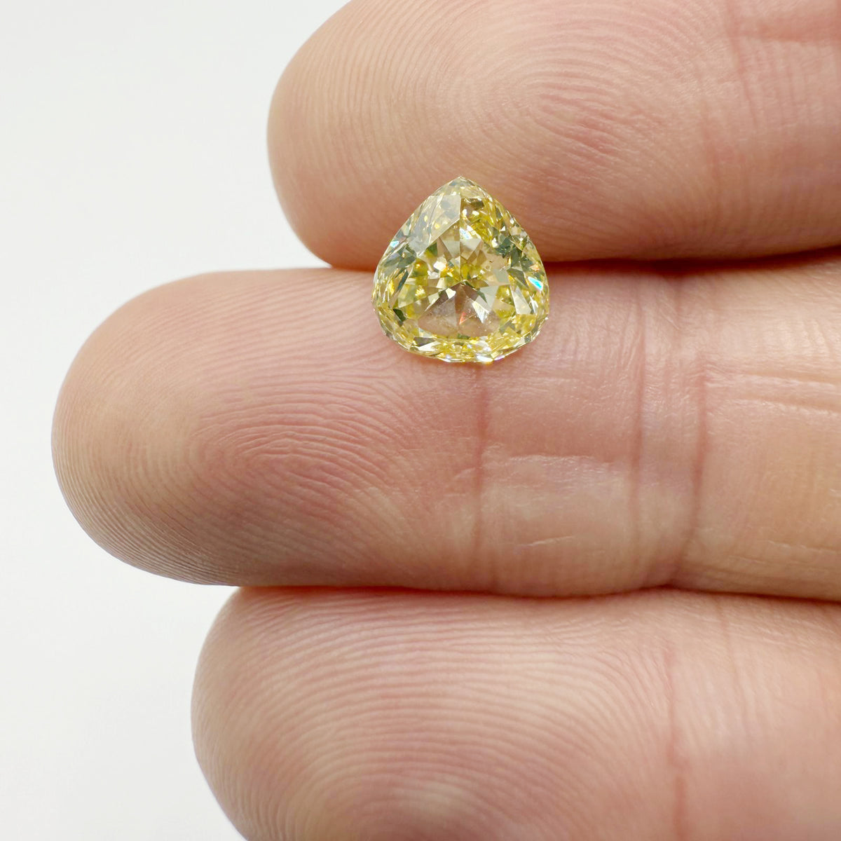 2.01ct | Yellow SI1 Pear Shape Brilliant Cut Diamond (IGI) - Modern Rustic Diamond