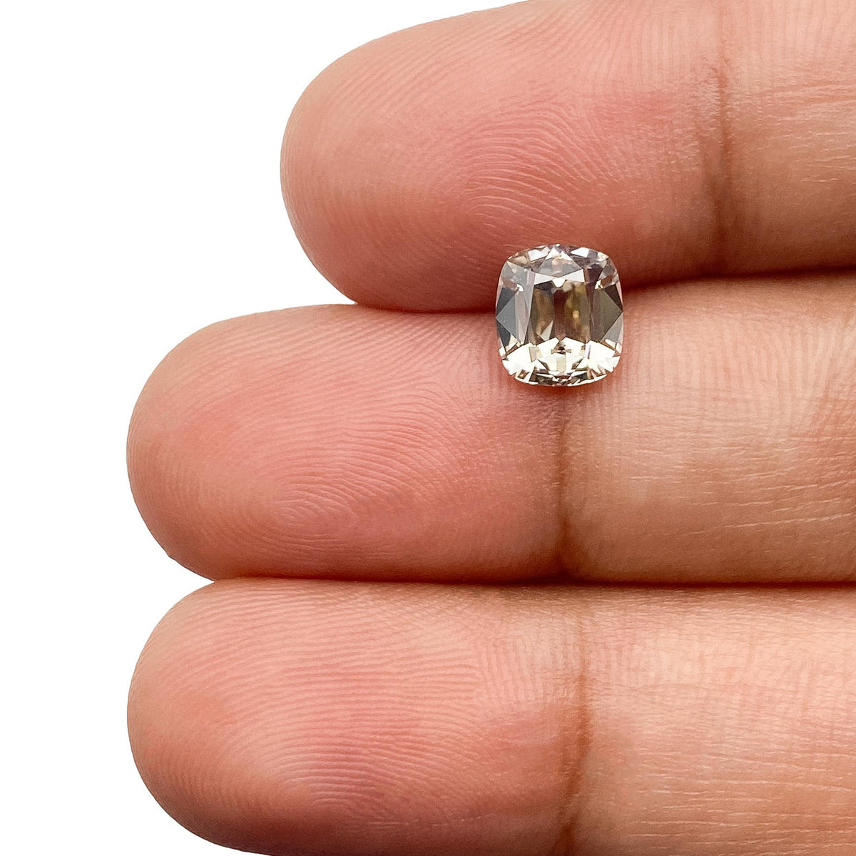 1.25ct | W-X/VS2 Cushion Shape Old Mine Cut Diamond (GIA) - Modern Rustic Diamond
