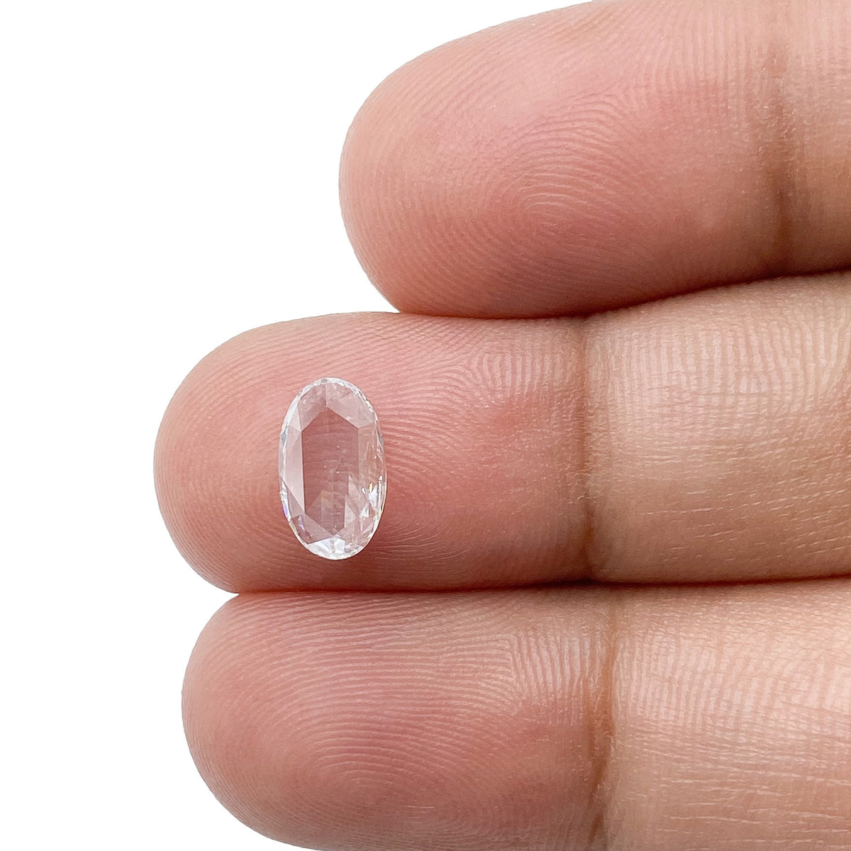 0.52ct | F-G/VS Oval Shape Rose Cut Diamond - Modern Rustic Diamond