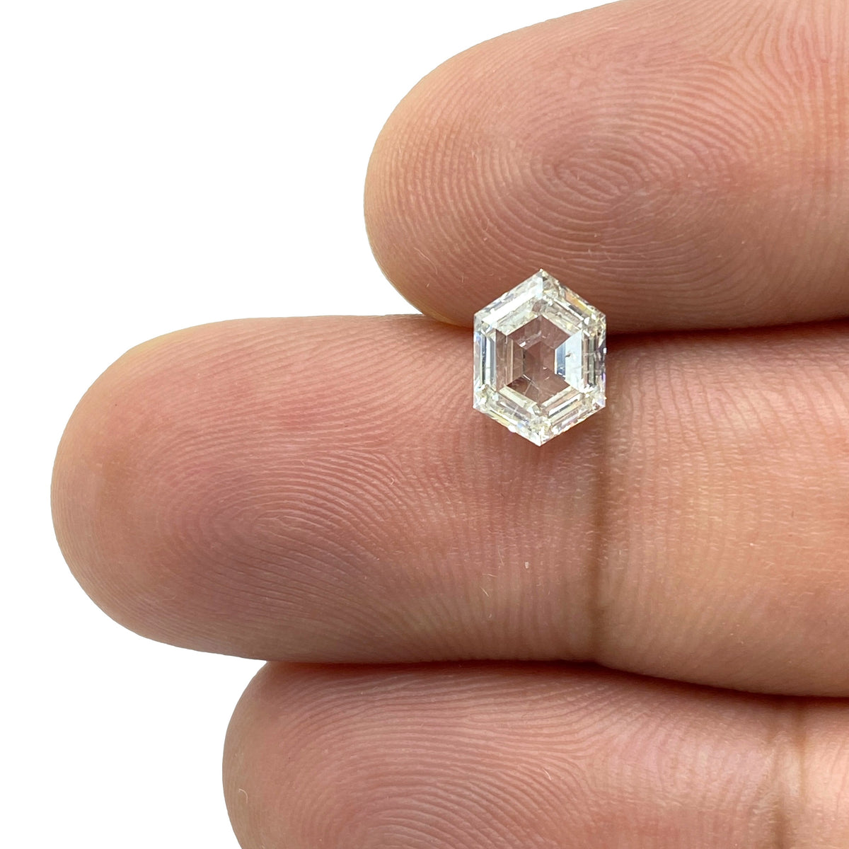 1.03ct | G-H/SI Hexagon Shape Step Cut Diamond - Modern Rustic Diamond