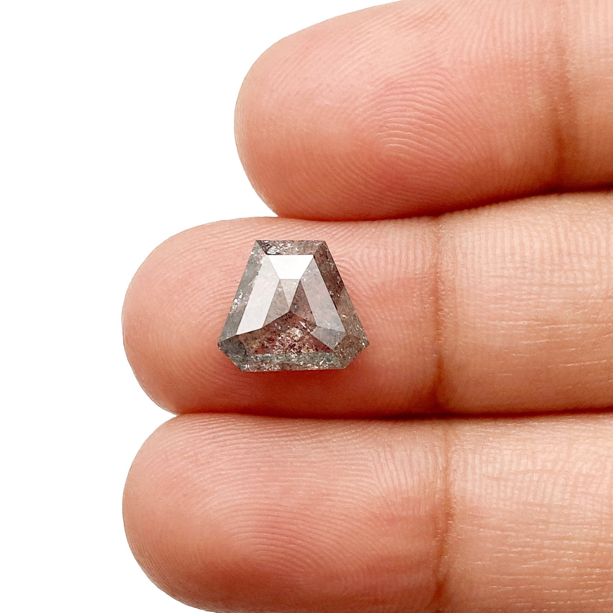 2.52ct | Rustic Trilliant Shape Rose Cut Diamond - Modern Rustic Diamond