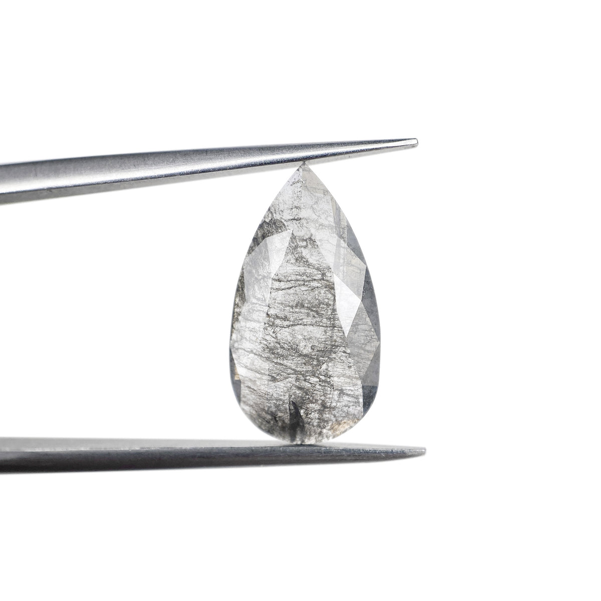 2.53ct | Rustic Pear Shape Rose Cut Diamond - Modern Rustic Diamond