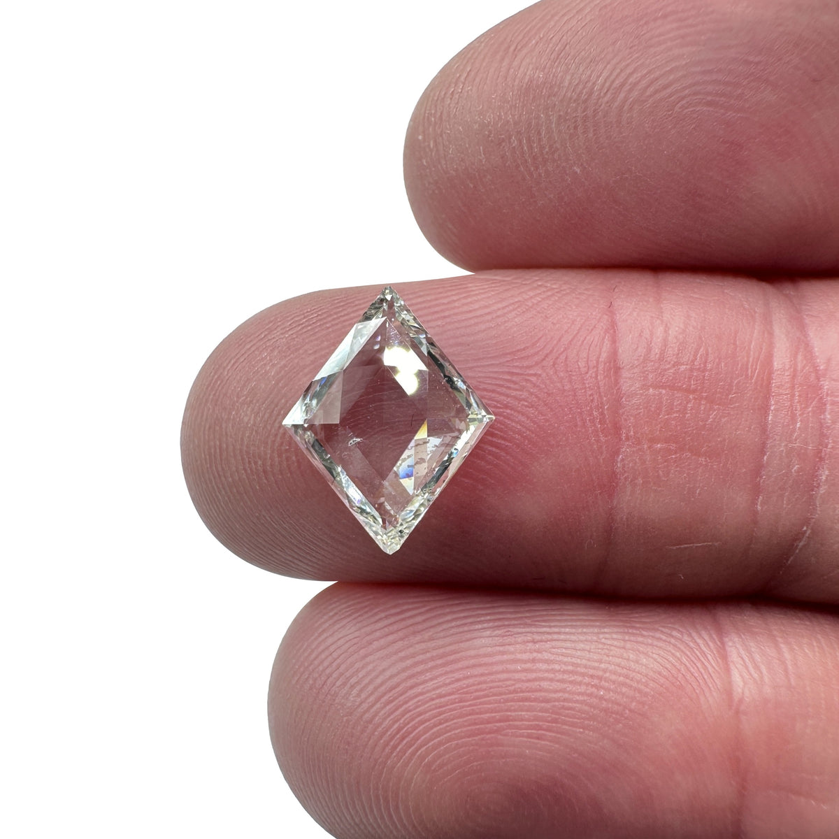 2.05ct | I/SI1 Lozenge Shape Rose Cut Diamond (IGI) - Modern Rustic Diamond