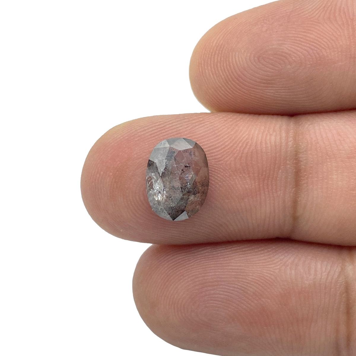 1.75ct | Rustic Oval Shape Rose Cut Diamond - Modern Rustic Diamond