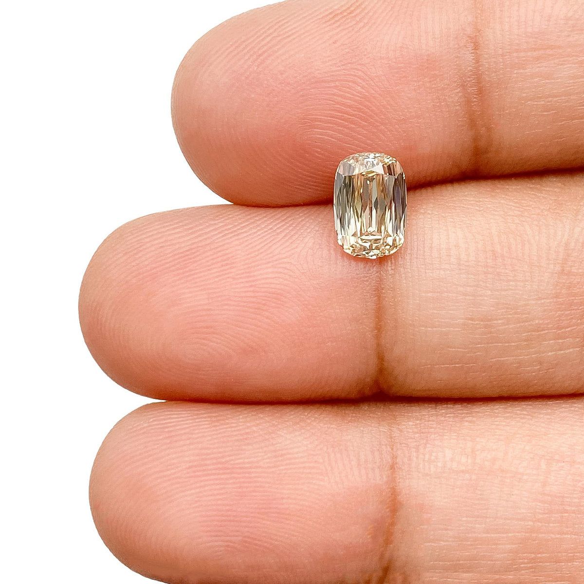 1.06ct | Fancy Light Brownish Yellow VVS2 Cushion Shape Old Mine Cut Diamond (GIA) - Modern Rustic Diamond