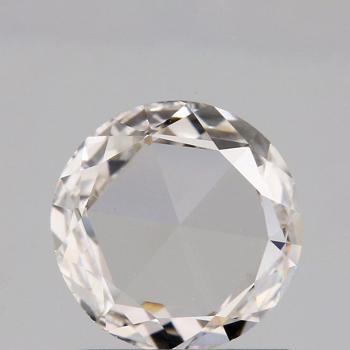 0.71ct | H/VS2 Round Shape Rose Cut Diamond - Modern Rustic Diamond