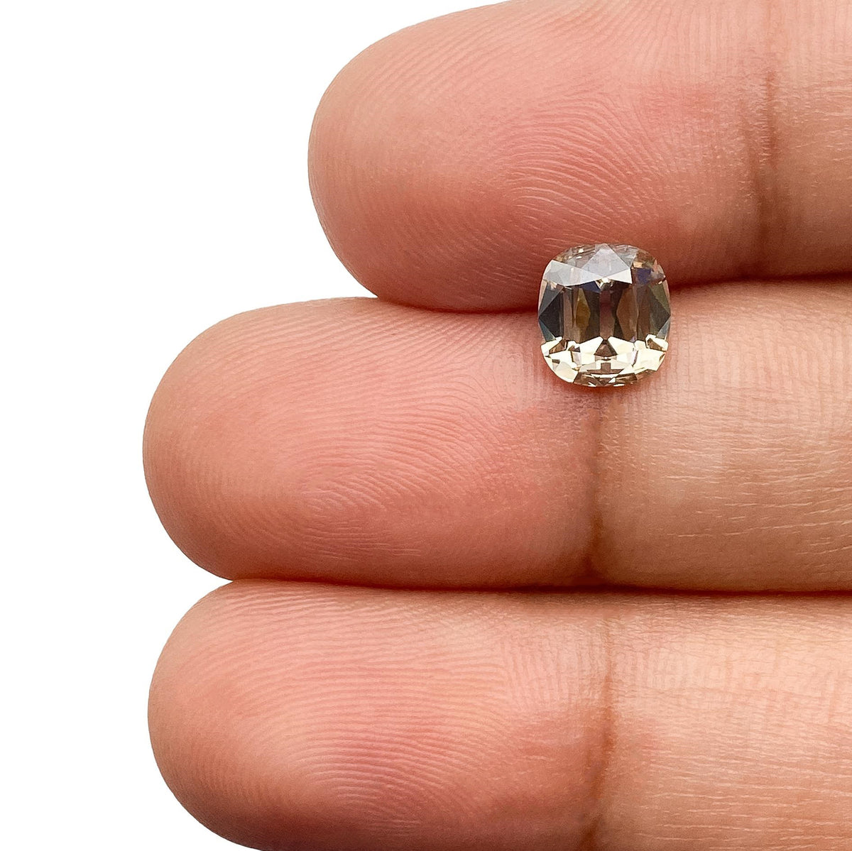 1.25ct | Champagne VS2 Cushion Shape Old Mine Cut Diamond (GIA) - Modern Rustic Diamond