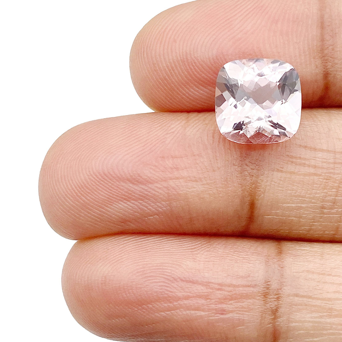 2.58ct |  Cushion Shape  Morganite - Modern Rustic Diamond