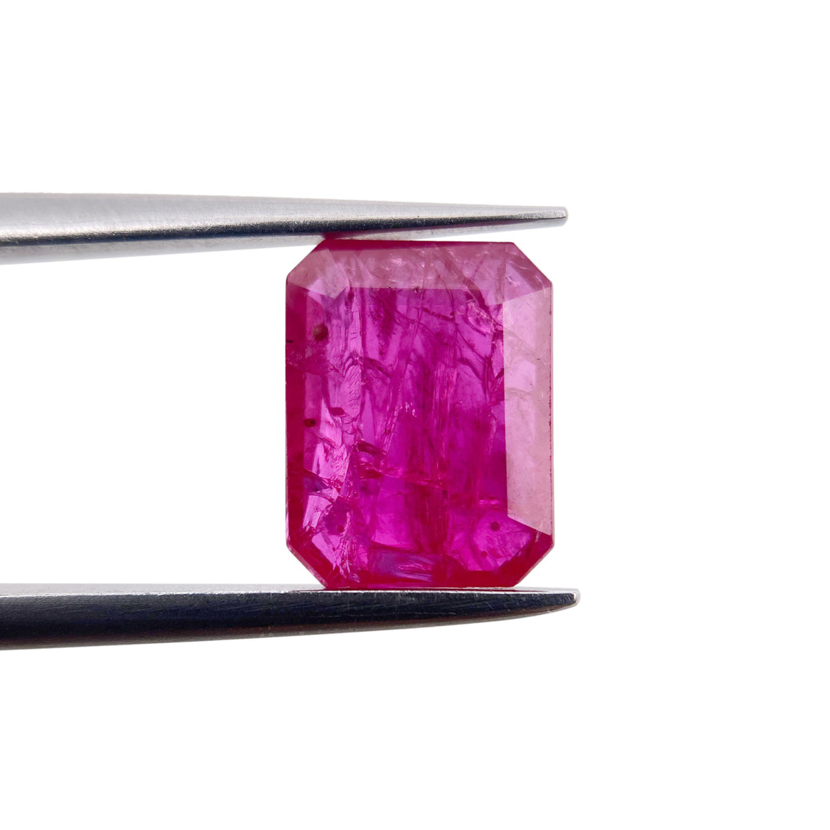 2.59ct | Red/ Emerald Shape Step Cut Diamond - Modern Rustic Diamond