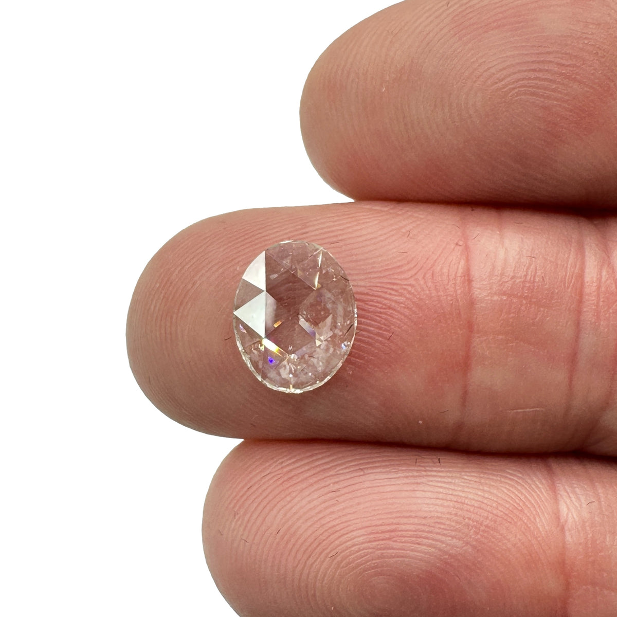 1.00ct | G-H/SI Oval Shape Rose Cut Diamond - Modern Rustic Diamond