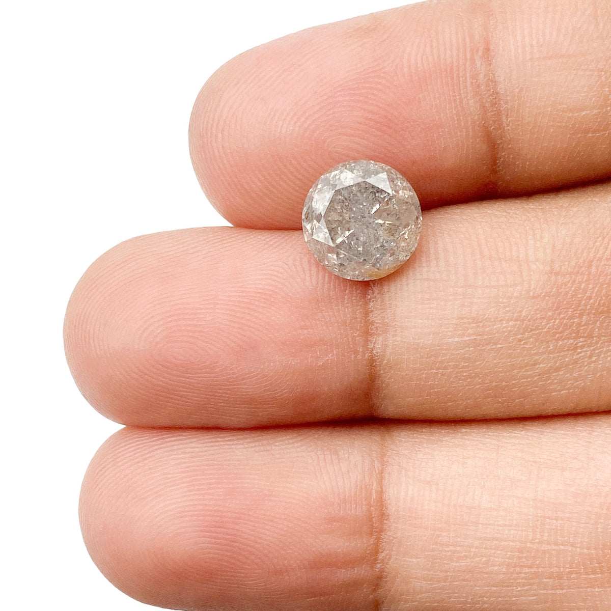 2.60ct | Rustic Round Shape Brilliant Cut Diamond - Modern Rustic Diamond