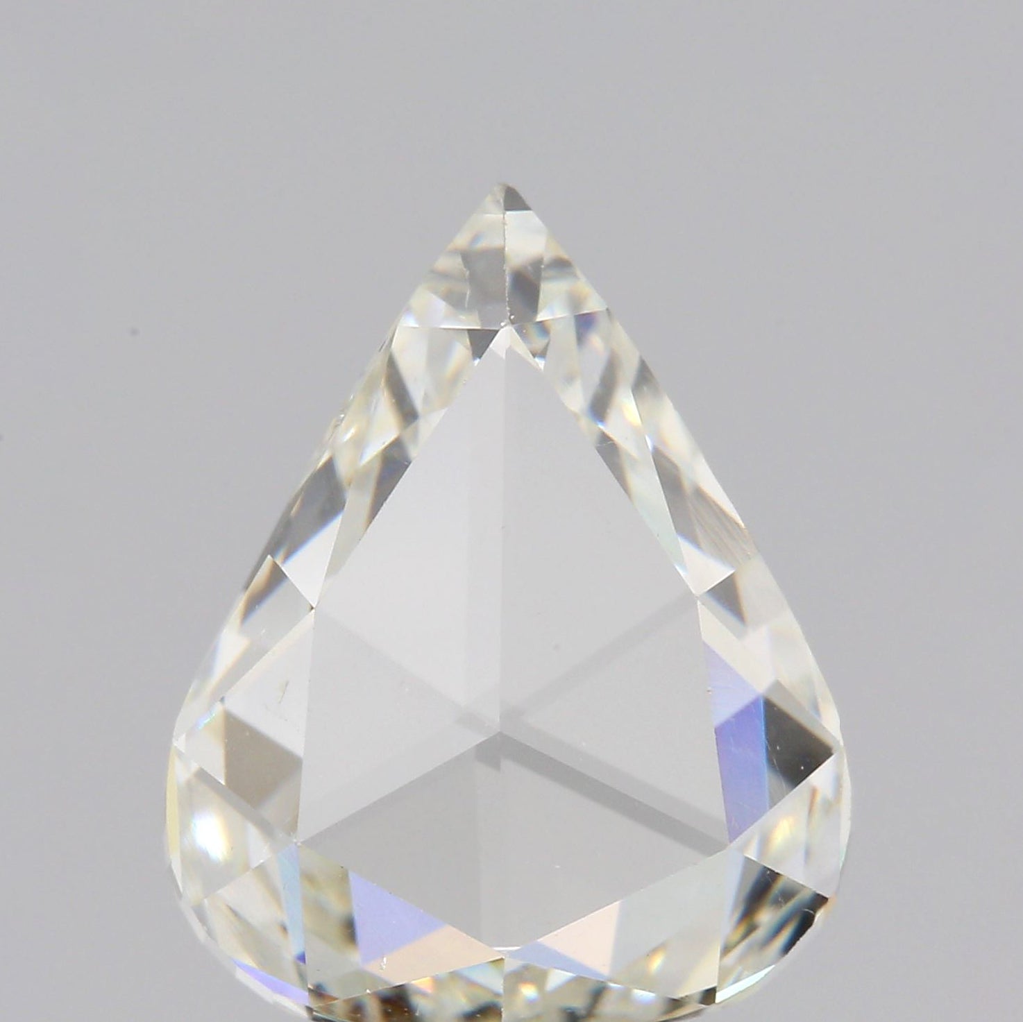 2.61ct | Light Color VVS Pear Shape Rose Cut Diamond - Modern Rustic Diamond