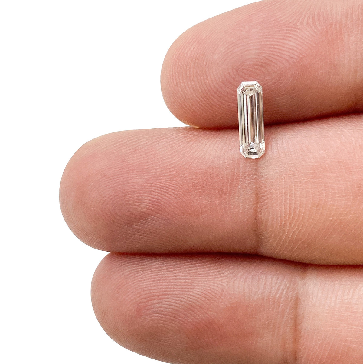 0.44ct | F-G/VVS Emerald Shape Step Cut Diamond - Modern Rustic Diamond