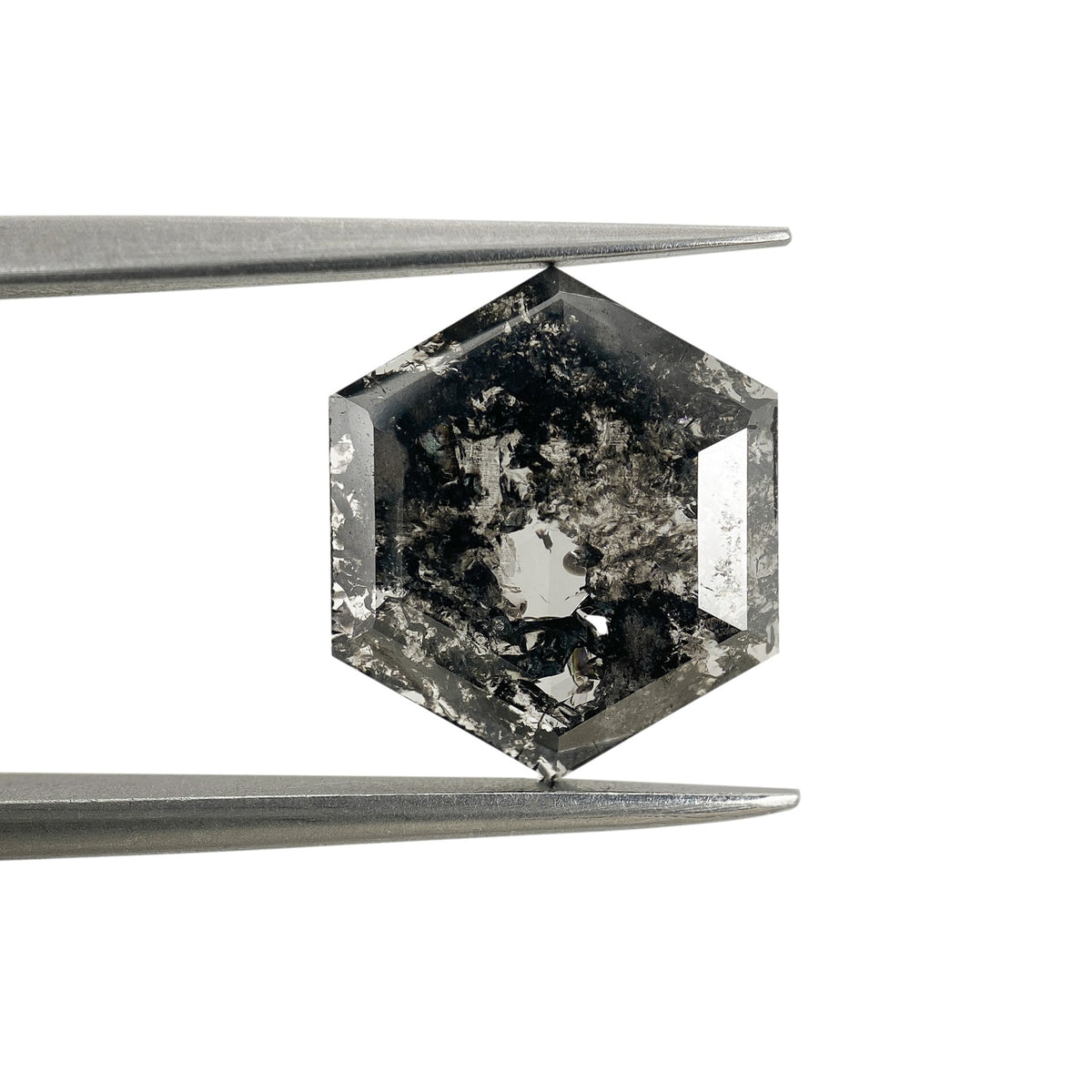 2.63ct | Rustic  Hexagon Shape Rose Cut Diamond - Modern Rustic Diamond