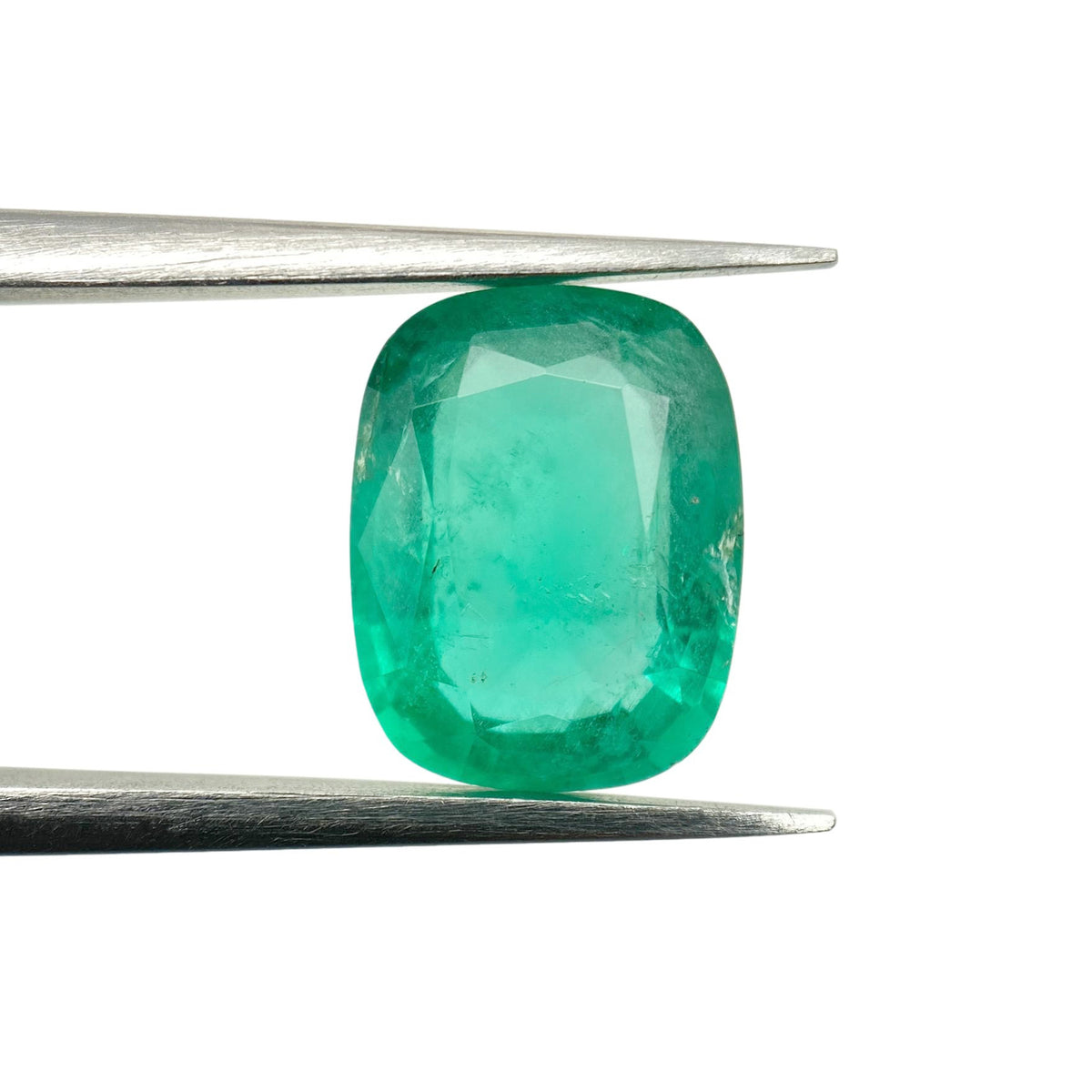2.69ct | Brilliant Cut Cushion Shape Brazil Emerald - Modern Rustic Diamond